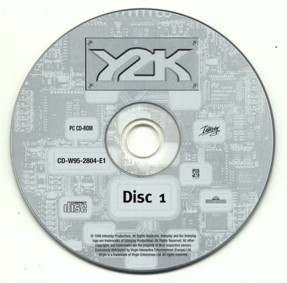 Y2K Disc 1-2 Microsoft WIndows PC CD-PC Gamez USA