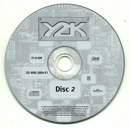 Y2K Disc 1-2 Microsoft WIndows PC CD-PC Gamez USA