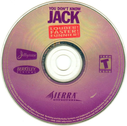 You Don't Know Jack - Louder! Faster! Funnier! Microsoft WIndows PC CD-PC Gamez USA