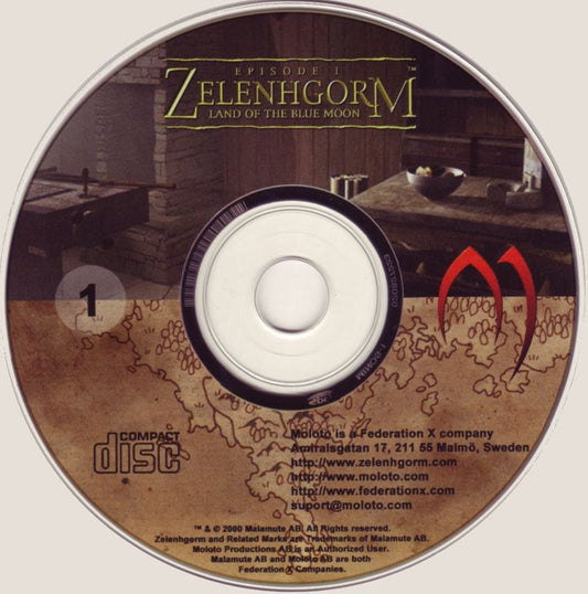 Zelenhgorm Episode I Land of the Blue Moon Disc 1-3 Microsoft Windows PC CD-PC Gamez USA
