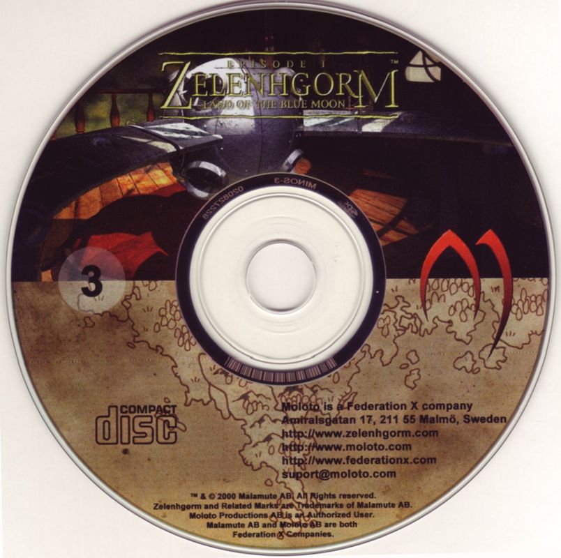 Zelenhgorm Episode I Land of the Blue Moon Disc 1-3 Microsoft Windows PC CD-PC Gamez USA