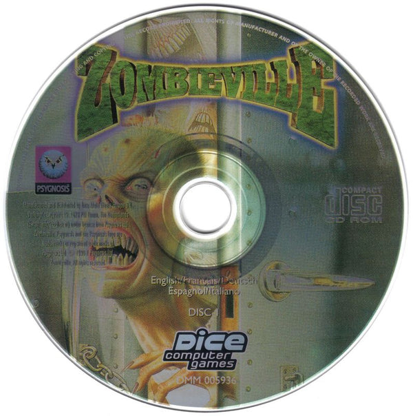 Zombieville Disc 1 Microsoft WIndows PC CD-PC Gamez USA