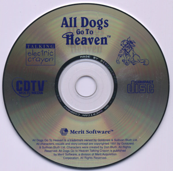 all dogs go to heaven activity center Microsoft Windows PC CD-PC Gamez USA