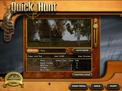 Cabela's Big Game Hunter 6 Disc 1-2 Microsoft Windows PC CD-PC Gamez USA