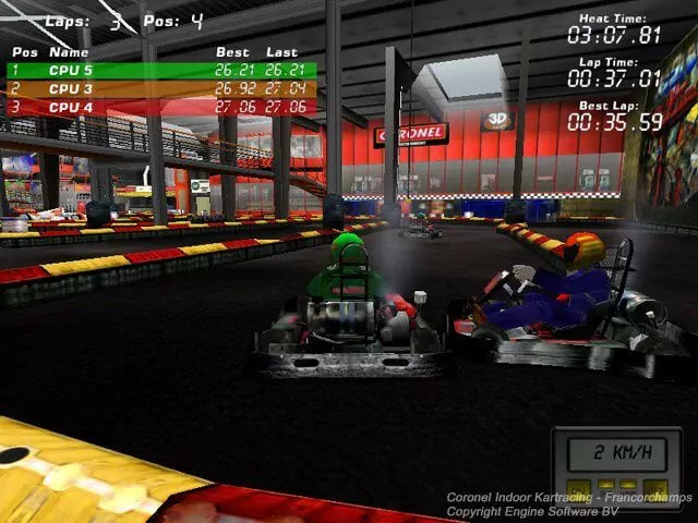 Coronel Indoor Kartracing Microsoft Windows PC CD-PC Gamez USA