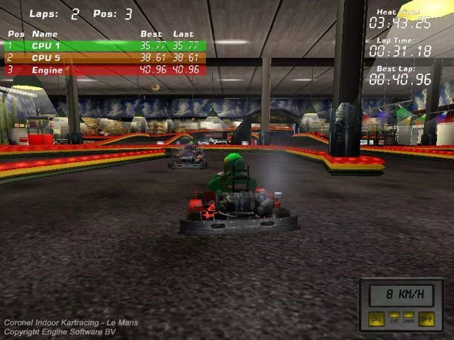 Coronel Indoor Kartracing Microsoft Windows PC CD-PC Gamez USA
