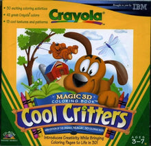 Crayola Magic 3D Coloring Book Cool Critters Microsoft Windows PC CD-PC Gamez USA
