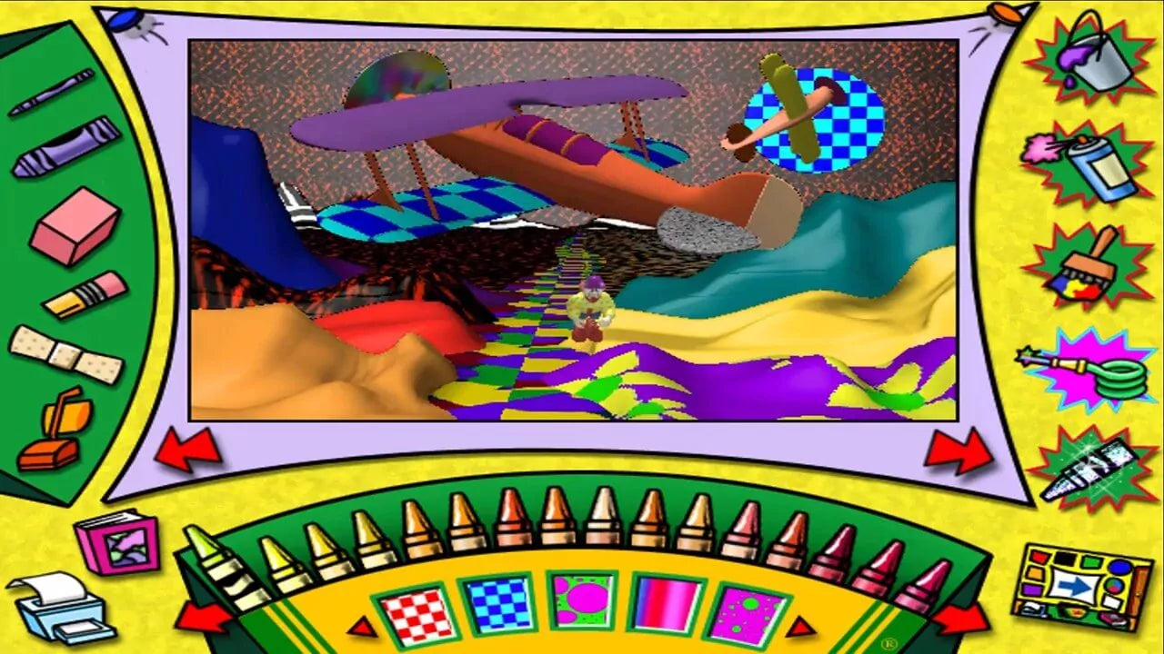 Crayola Magic 3D Coloring Book Favorite Places Microsoft Windows PC CD-PC Gamez USA