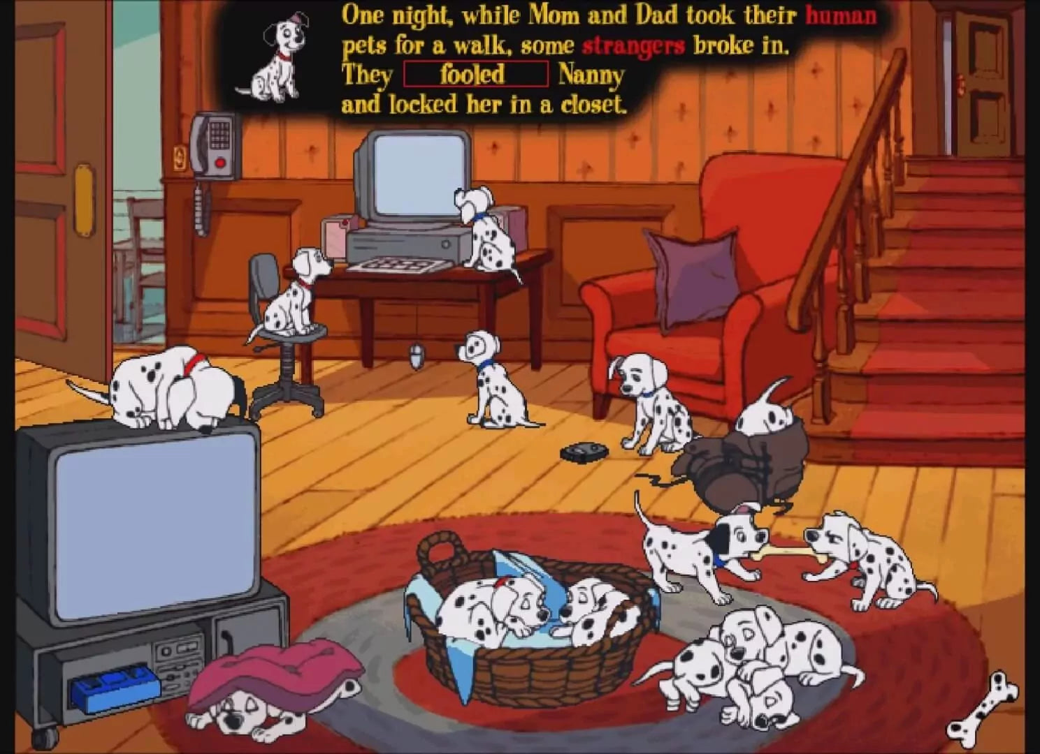 Disney's Animated Storybook 101 Dalmatians Microsoft Windows PC CD-PC Gamez USA