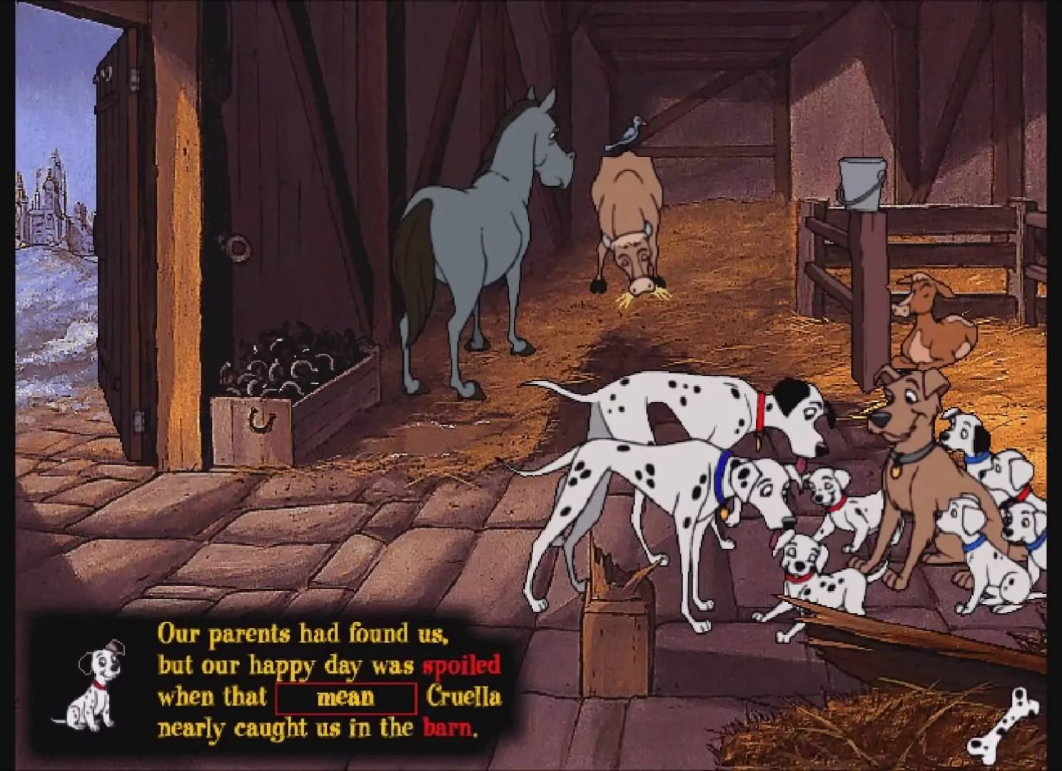 Disney's Animated Storybook 101 Dalmatians Microsoft Windows PC CD-PC Gamez USA