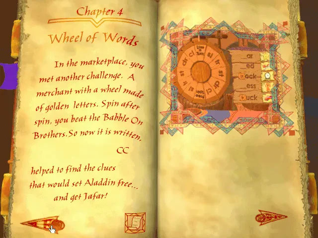 Disney's Reading Quest with Aladdin Microsoft Windows PC CD-PC Gamez USA