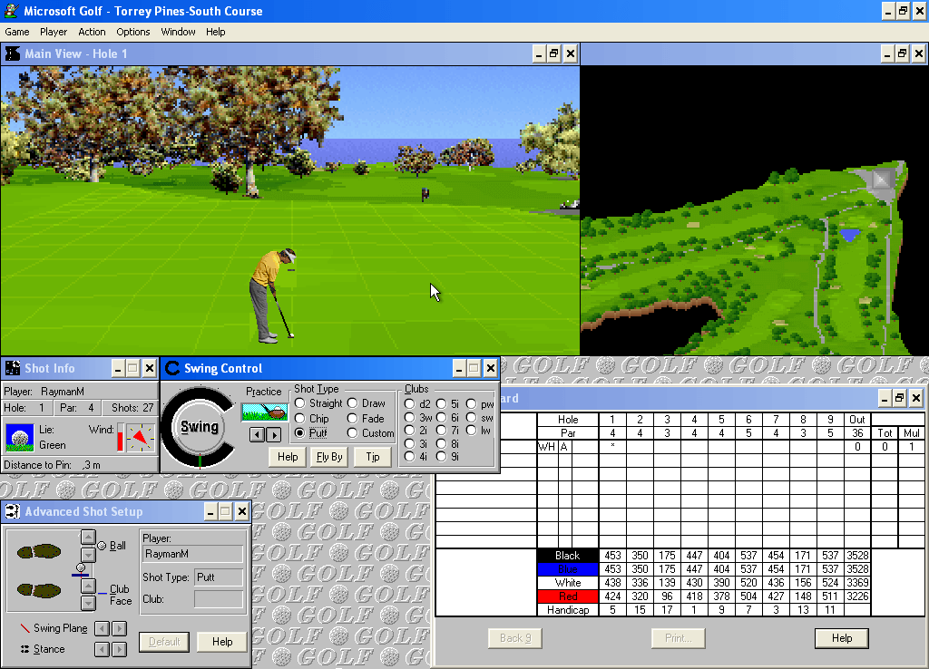 Microsoft Golf - Multimedia Edition Microsoft Windows PC CD-PC Gamez USA