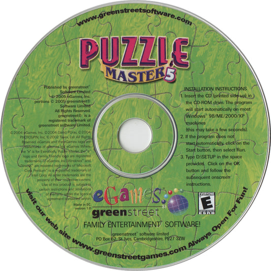 Puzzle Master 5 Microsoft Windows PC CD-PC Gamez USA