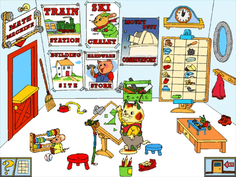 Richard Scarry's Busytown Best Math Program Ever Microsoft Windows PC CD-PC Gamez USA