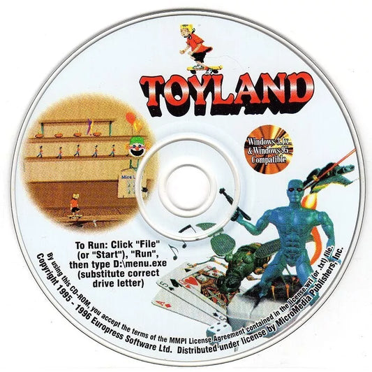 Toyland Microsoft Windows PC CD-PC Gamez USA