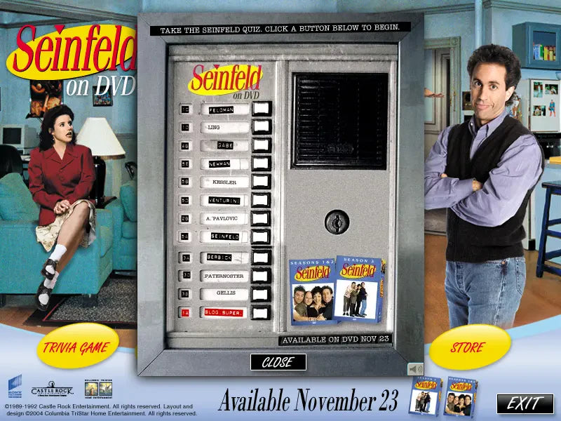 Seinfeld on DVD Microsoft Windows PC CD-PC Gamez USA