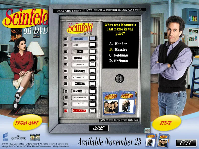 Seinfeld on DVD Microsoft Windows PC CD-PC Gamez USA