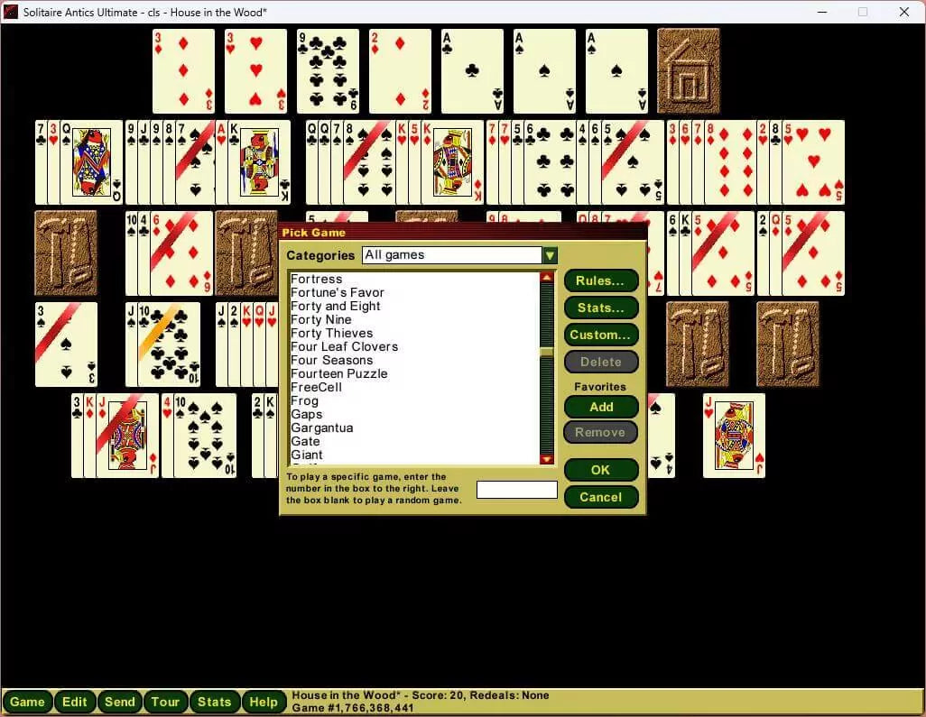 Solitaire Antics Ultimate Microsoft Windows PC CD-PC Gamez USA