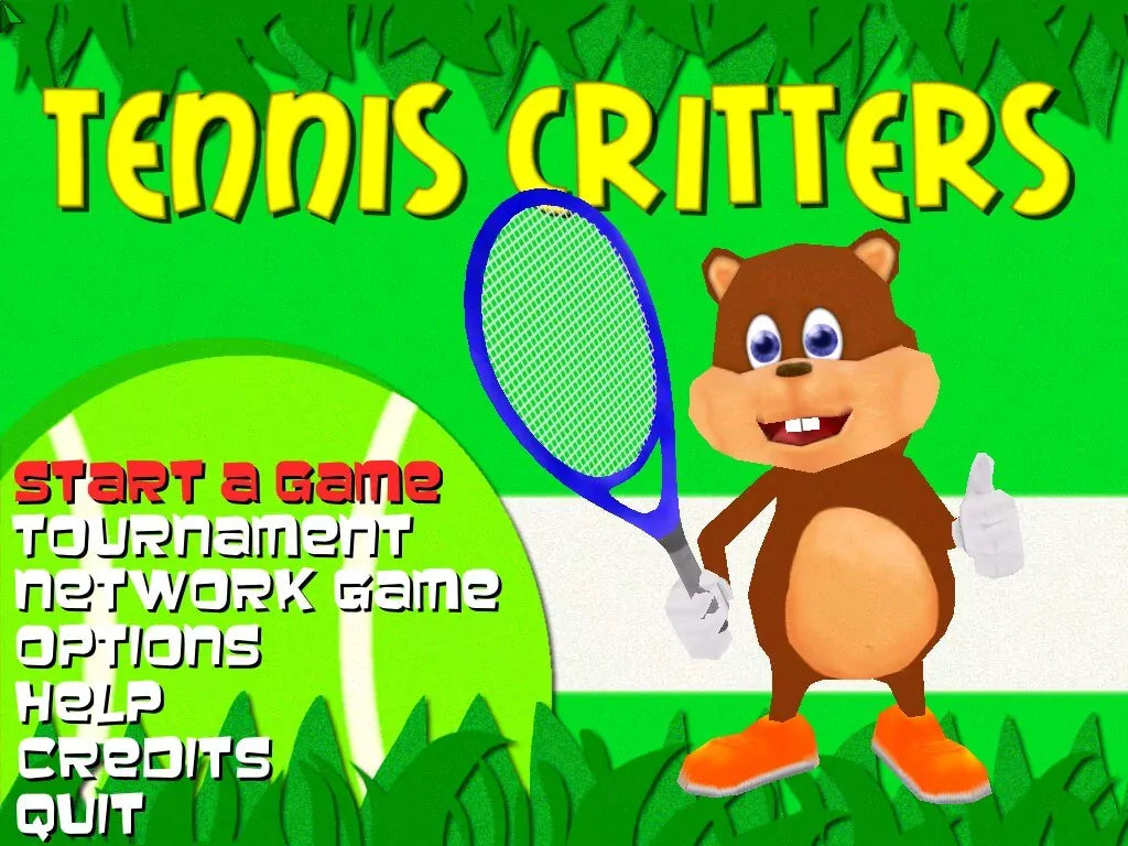Tennis Critters Microsoft Windows PC CD-PC Gamez USA