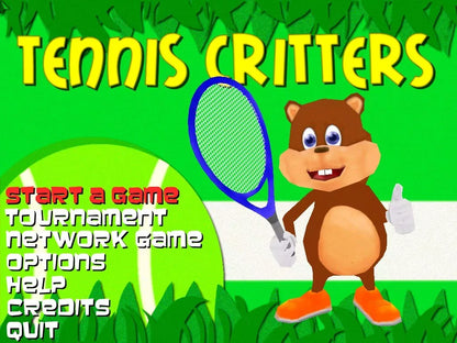 Tennis Critters Microsoft Windows PC CD-PC Gamez USA