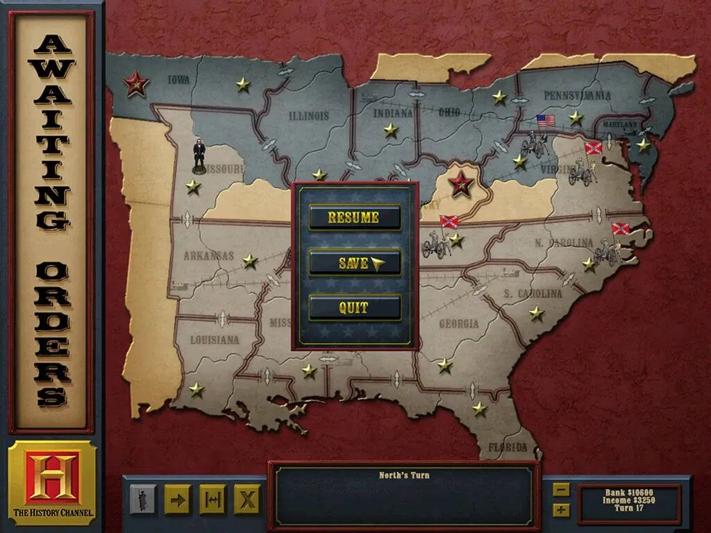 The History Channel Civil War Great Battles Microsoft Windows PC CD-PC Gamez USA